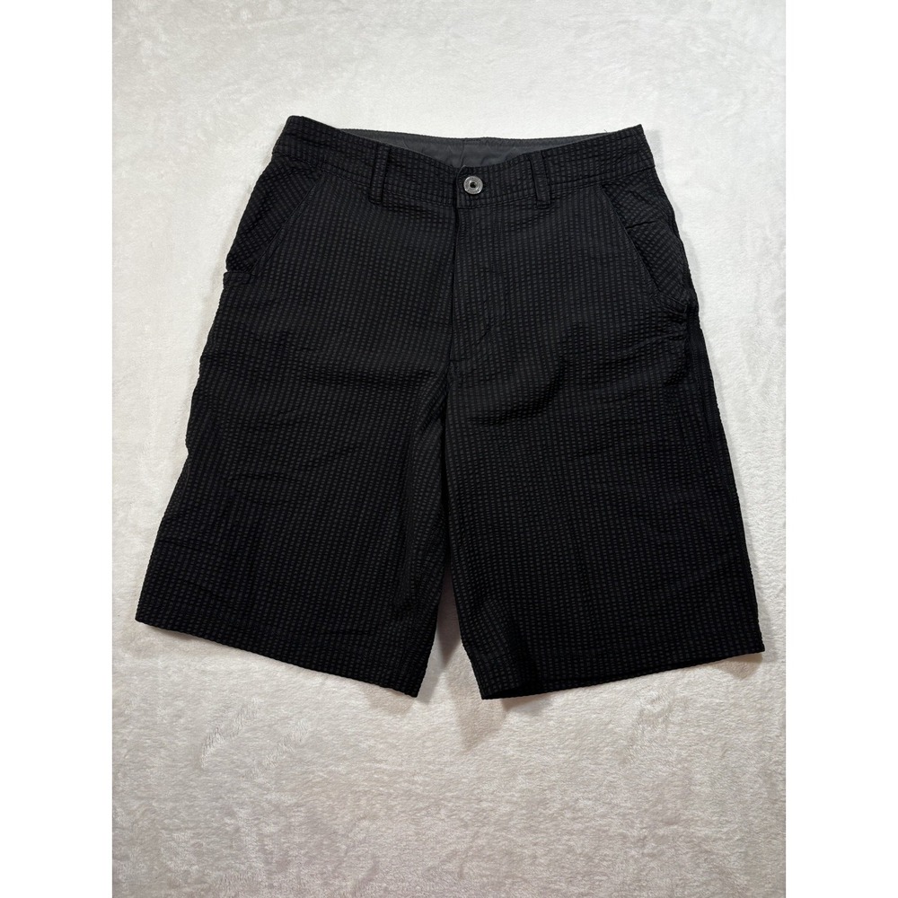 Lululemon Shorts Mens 30 Kahuna Black Seersucker Stretch Athletic Golf Casual